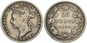 Canada - Vittoria (1837-1901) - 25 Cents 1894 - KM# 5 - Ag
BB

Spedizione solo in Italia / Shipping only in Italy