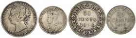Canada - lotto di 2 monete da 50 centesimi 1894 e 25 centesimi 1919 - Ag 
mediamente BB 

Spedizione solo in Italia / Shipping only in Italy