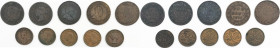 Canada - Vittoria (1837-1901), Edoardo VII (1901-1910), Giorgio V (1910-1936), Giorgio VI (1936-1952) ed Elisabetta II (dal 1952) - lotto di 10 monete...