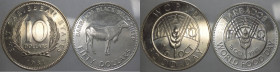 Barbados-Caraibi Orientali - lotto di due monete da 10 dollari e 50 dollari 1981 - Cu/Ni e Ag
FDC

Spedizione in tutto il Mondo / Worldwide shippin...