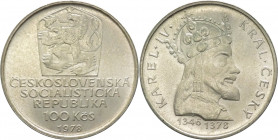 Cecoslovacchia - repubblica socialista (1960-1990) - 100 corone 1978 "re Carlo IV" - KM# 93 - Ag
FDC

Spedizione in tutto il Mondo / Worldwide ship...