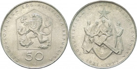 Cecoslovacchia - repubblica socialista (1960-1990) - 50 corone 1971 "50 anni del Partito Comunista Cecoslovacco" - KM# 71 - Ag
FDC

Spedizione in t...