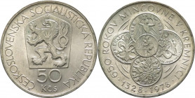 Cecoslovacchia - repubblica socialista (1960-1990) - 50 corone 1978 "zecca di Kremnitz" - KM# 91 - Ag
FDC

Spedizione in tutto il Mondo / Worldwide...