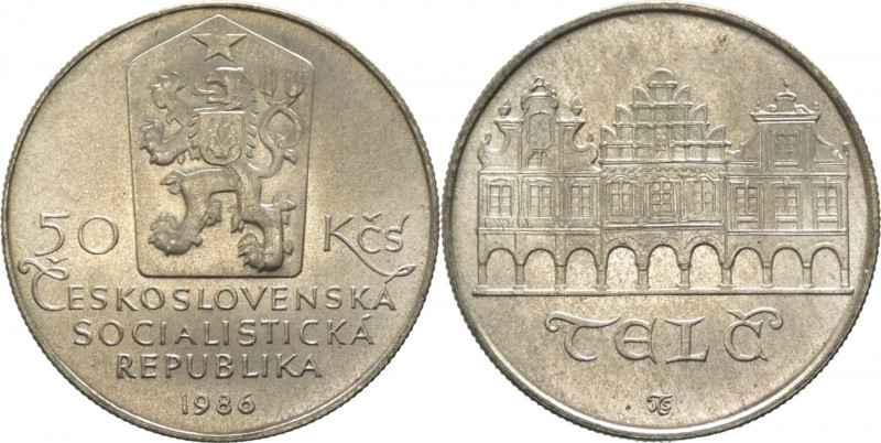 Cecoslovacchia - repubblica socialista (1960-1990) - 50 corone 1986 "Telč" - KM#...