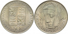 Cecoslovacchia - repubblica federale (1990-1992) - 50 corone 1990 "Sant'Agnese" - KM# 140 - Ag
FDC

Spedizione in tutto il Mondo / Worldwide shippi...