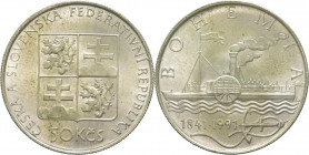Cecoslovacchia - repubblica federale (1990-1992) - 50 corone 1991 "prima nave a vapore" - KM# 145 Ag
FDC

Spedizione in tutto il Mondo / Worldwide ...