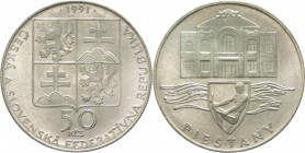 Cecoslovacchia - repubblica federale (1990-1992) - 50 corone 1991 "Piešťany" - KM# 155" - Ag
FDC

Spedizione in tutto il Mondo / Worldwide shipping...