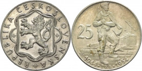 Cecoslovacchia - repubblica popolare (1948-1960) - 25 corone 1954 "10 anni dalla Sollevazione Slovacca" - KM# 41 - Ag
mSPL

Spedizione solo in Ital...