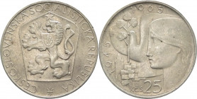 Cecoslovacchia - repubblica socialista (1960-1990) - 25 corone 1965 "20 anni dalla Liberazione della Cecoslovacchia" 
FDC

Spedizione in tutto il M...