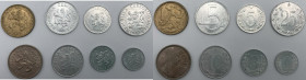 Cecoslovacchia - terza repubblica (1945-1948) e repubblica popolare (1948-1960) - lotto di 8 monete di taglio, anni e metalli vari
FDC

Spedizione ...