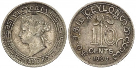 Ceylon (Sri Lanka) - Vittoria (1837-1901) - 10 centesimi 1900 - KM# 94 - Ag
mBB 

Spedizione solo in Italia / Shipping only in Italy