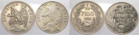 Cile - repubbica (dal 1818) - lotto di 2 monete da 50 centesimi 1904, 1 peso 1933 - Ag, Cu/Ni 
mediamente mBB

Spedizione solo in Italia / Shipping...