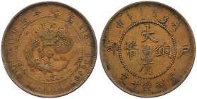 Cina - Kwangtung - 10 cash 1906 - Y#10r - Cu
BB 

Spedizione solo in Italia / Shipping only in Italy