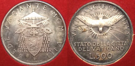 Città del Vaticano - Sede Vacante 1978 - 500 lire - in confezione originale - Ag 
FDC

Spedizione in tutto il Mondo / Worldwide shipping