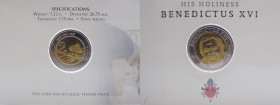 Città del Vaticano - Benedetto XVI, Ratzinger (2005-2013) - moneta di "prova" 2006 - Ae/Ni
FDC

Spedizione in tutto il Mondo / Worldwide shipping