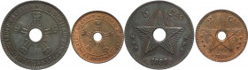 Congo belga - Leopoldo II (1865-1909) - lotto di 2 monete da 5 e 2 centesimi 1888 - Cu
mediamente mSPL

Spedizione solo in Italia / Shipping only i...