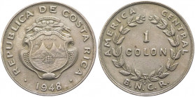 Costa Rica - prima repubblica (1848-1948) - 1 colon 1948 - KM# 177 - Cu/Ni
SPL

Spedizione solo in Italia / Shipping only in Italy