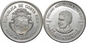 Costa Rica - seconda repubblica (dal 1948) - 1000 colones 1987 "Dr. Oscar Arias S., premio Nobel per la Pace" - KM# 225 - Ag
FS

Spedizione in tutt...