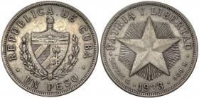 Cuba, prima repubblica (1902-1906, 1909-1959) - Peso 1933 - KM# 15, Y# 9 - Ag 
mBB

Spedizione solo in Italia / Shipping only in Italy