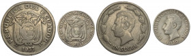 Repubblica dell'Ecuador (dal 1830) - lotto di 2 monete da 50 centesimi 1930 e 1 sucre 1937 - metalli vari
mediamente BB 

Spedizione solo in Italia...