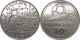 Francia - quinta repubblica (dal 1958) - 10 franchi 1996 "campionato Mondiali di Calcio" - KM# 1144 - Ag
FS

Spedizione in tutto il Mondo / Worldwi...