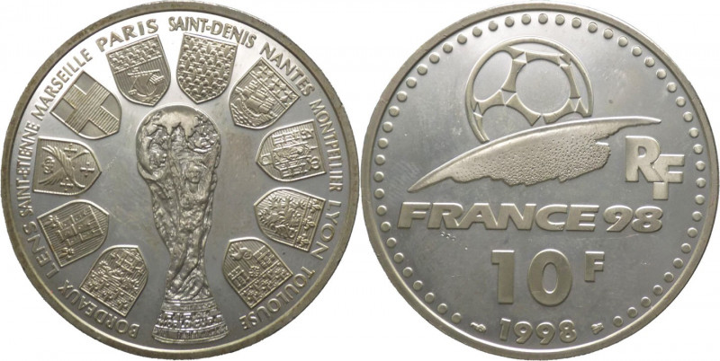 Francia - quinta repubblica (dal 1958) - 10 franchi 1996 "campionato Mondiali di...