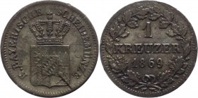 Germania - Regno di Baviera, Ludovico II (1864-1886) - 1 kreutzer 1869 - KM# 873 - Mi
mBB

Spedizione solo in Italia / Shipping only in Italy