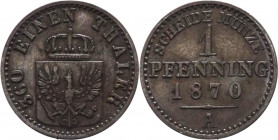 Germania - Prussia - Guglielmo I (1861-1888) - 1 pfenning 1870 A - KM# 480 - Cr
qSPL

Spedizione solo in Italia / Shipping only in Italy