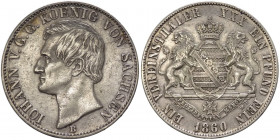 Regno di Sassonia - Johann I (1854-1873) - Vereinsthaler 1860 - KM# 1210 - Ag
mBB 

Spedizione solo in Italia / Shipping only in Italy