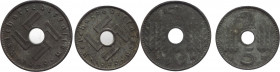 Germania - Terzo Reich (1933-1945) - monetazione militare - 5 e 10 pfennig 1940 A - zecca di Berlino - Zn
mediamente SPL

Spedizione solo in Italia...