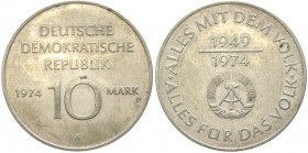 Germania - DDR (1948-1990) - 10 marchi 1979 "25° anniversario della DDR " - KM# 50 - Cu/Ni 
FDC

Spedizione in tutto il Mondo / Worldwide shipping