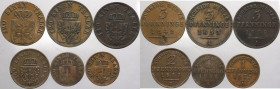 Germania - Prussia - lotto 6 monete di tagli e anni vari - Cu
mediamente BB 

Spedizione solo in Italia / Shipping only in Italy