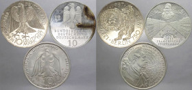 Germania - Repubblica Federale Tedesca (dal 1949) - lotto di 3 monete da 10 marchi (Goethe, fondazione Francke, 750 anni Berlino) - Ag
FDC

Spedizi...