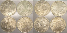 Germania - Repubblica Federale Tedesca (dal 1949) - lotto di 4 monete da 10 marchi commemorativi delle Olimpiadi di Monaco, 1972 - KM# 131 - Ag
FDC
...