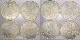 Germania - Repubblica Federale Tedesca (dal 1949) - lotto di 4 monete da 10 marchi commemorativi delle Olimpiadi di Monaco, 1972 - KM# 135 - Ag
FDC
...
