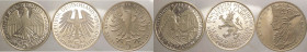 Germania - Repubblica Federale Tedesca (dal 1949) - lotto di 3 monete da 5 marchi commemorativi (Unione commerciale tedesca, 600 anni Università di He...