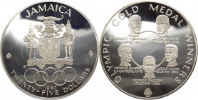 Giamaica - Elisabetta II (dal 1952) - 25 dollari 1980 "Olimpiadi" - KM# 88 - Ag - in confezione originale
FS

Spedizione in tutto il Mondo / Worldw...