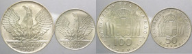 Grecia - Costantino II (1964-1973) - Regime dei Colonnelli - lotto di 2 monete da 100 e 50 dracme 1967 - Ag 
FDC

Spedizione in tutto il Mondo / Wo...