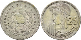 Guatemala - repubblica (dal 1841) - 25 centesimi 1956 - KM# 258 - Ag
mBB

Spedizione in tutto il Mondo / Worldwide shipping