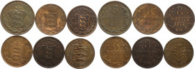 Guernesey - lotto di 6 monete da 8 doubles, anni vari - Cu
mediamente qSPL

Spedizione solo in Italia / Shipping only in Italy