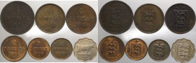 Guernesey - lotto di 7 monete in metalli e anni vari 
mediamente mBB 

Spedizione solo in Italia / Shipping only in Italy