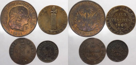 Haiti - repubblica (1806-1849) e prima repubblica (1859-1957) - lotto di 4 monete di taglio e anni vari - Cu
mediamente BB

Spedizione solo in Ital...