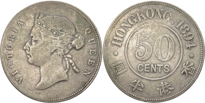 Hong Kong - Vittoria (1837-1901) - 50 centesimi 1894 - KM# 9 - Ag
BB

Spedizi...