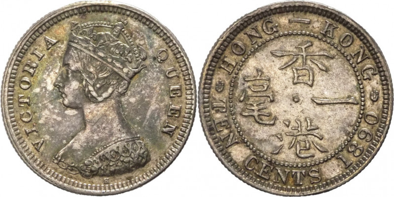 Hong Kong - Vittoria (1837-1901) - 10 centesimi 1890 - KM# 6 - Ag
mBB 

Spedi...