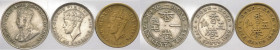 Hong Kong - Giorgio V (1910-1936) e Giorgio VI (1936-1952) - lotto di 3 monete da 10 e 5 centesimi - anni e metalli vari
mediamente qSPL

Spedizion...