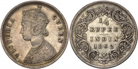 India Britannica - Vittoria (1837-1901) - 1/4 rupia 1862 - KM# 470 - Ag
mBB

Spedizione solo in Italia / Shipping only in Italy