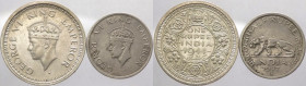 India Britannica - Giorgio VI (1936-1952) - lotto di 2 monete da una rupia 1944 e 1/2 rupia 1948 - Ag,Ni 
mediamente mBB

Spedizione solo in Italia...