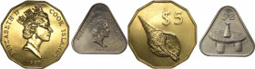 Isole Cook - Elisabetta II (dal 1952) - lotto di 2 monete da 2 e 5 dollari 1987 - metalli vari
FDC

Spedizione in tutto il Mondo / Worldwide shippi...