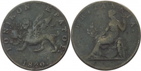 Isole Ionie - Giorgio III (1760-1820) - 2 lepta 1820 - KM# 31 - Cu 
BB 

Spedizione solo in Italia / Shipping only in Italy