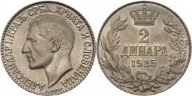 Jugoslavia - Alessandro I (1921-1929) - 2 dinara 1925 - KM# 6 - Ae/Ni
FDC

Spedizione solo in Italia / Shipping only in Italy